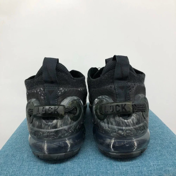Nike women's air vapormax 2020 flyknit black/dark grey shoes size 10 - Picture 4 of 16